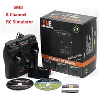 Contrôleur de simulateur RC SuperLink SM8 8CH pour PhoenixRC Realflight FPVFreeRider Liftoff Avion Hélicoptère Drone de course FPV