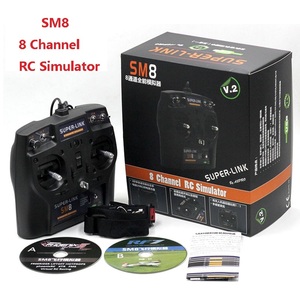 Contrôleur de simulateur RC SuperLink SM8 8CH pour PhoenixRC Realflight FPVFreeRider Liftoff Avion Hélicoptère Drone de course FPV - Product Image 1