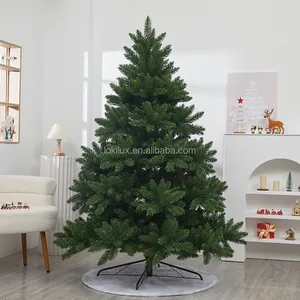7 Fuß (210 cm) Luxus PE/PVC gemischte Spitzen Weihnachtsbaum, vorangesteckter Baum, mit Licht