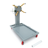 Banc de travail pour révision de moteur de grand véhicule, support de démontage et d'entretien à cadre basculant essence/diesel pour outils automobiles
