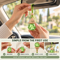 Diffuseur de parfum pour voiture avec logo personnalisé, flacon diffuseur de 8 ml, flacon diffuseur suspendu, résistant aux fuites