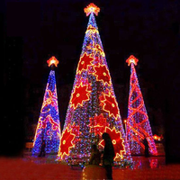 Grand magasin de noël de haute qualité décoration parc des dinosaures parc d'attractions spectacle de lumière de Performance