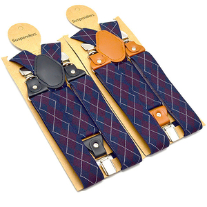 Suspenders <strong>Men</strong> <strong>for</strong> Pants Adjustable Casual Belts <strong>Leather</strong> 3 Clips Y Shape <strong>Brace</strong> Stylish Print Male Suspender 120cm*3.5cm - Product Image 3