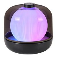 Lampe de table de luxe à boule lumineuse, abat-jour transparent, LED, alimentée par courant continu, écologique, RGB, variateur tactile, décoration d'intérieur