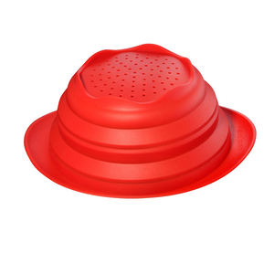 चीन कारखाने सबसे अच्छा सिलिकॉन बंधनेवाला कोलंडर सेट रसोई Foldable Draining टोकरी Colapseable छलनी बर्तन - Product Image 4