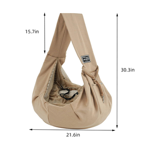 Pet Carrier Crossbody & <b>Backpack</b> with Phone Pocket & Safety Clasp for Small Dogs <b>Cats</b> Up to 16lbs, Walking Camping Daily Use - Product Image 2