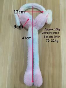 Bandeau en peluche épaisse en polaire élégante pour l'hiver, cache-oreilles tie-dye, protection des oreilles pour le cyclisme en plein air par temps neigeux - Product Image 6