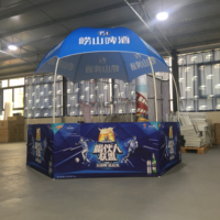 Cabina de domo hexagonal, tienda de campaña de exhibición comercial, publicidad, oferta, 40