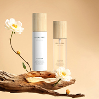 Emballage cosmétique de luxe de 50ml 150ml 200ml Flacon pulvérisateur en plastique blanc givré pour brume fine pour le corps
