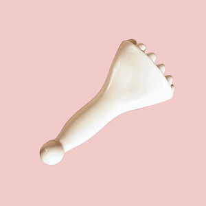 2025 Muscle Fascia Tool Creamic Guasha Tablero de cuerpo completo Masajeador de pies Gua Sha Stones Natural Moon Shape Cup Scraper - Product Image 3