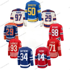 Mới Bán Buôn Ice Hockey Jersey #29 Leon Draisaitl #97 <span class=keywords><strong>Connor</strong></span> Mcdavid #34 Auston Matthews Khâu Ice Hockey Thêu - Product Image 1
