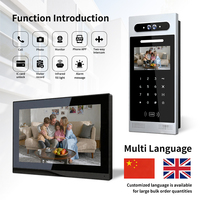 Interphone vidéo bidirectionnel RLF avec écran tactile 7 pouces, système multi-appartements, prend en charge la reconnaissance faciale, application Tuya, contrôle à distance de l'eau