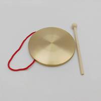 Premium Quality Brass Gong with Mallet Traditional Chinese Musical Instrument Gong & Cymbals Product Category