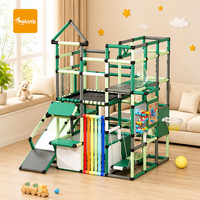 Grande structure d'escalade pour tout-petits, système de jeu d'aventure multi-activités pour enfants d'âge préscolaire, structure d'escalade intérieure