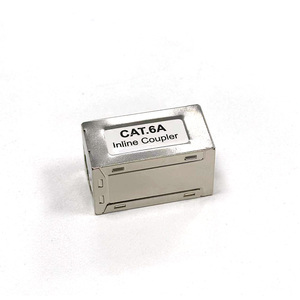 Échantillon gratuit femelle à femelle Cat.<span class=keywords><strong>6A</strong></span> <span class=keywords><strong>RJ45</strong></span> 8P8C <span class=keywords><strong>catégorie</strong></span> <span class=keywords><strong>6A</strong></span> STP FTP coupleur modulaire en ligne blindé à 180 degrés - Product Image 1