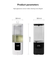 Distributeur automatique de savon liquide mural USB rechargeable avec capteur, qualité commerciale, usine d'origine OEM ODM