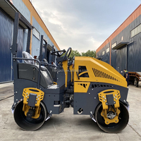 Nouveau rouleau compresseur vibrant à conduite assise pour travaux de construction, 1 à 5 tonnes, moteur Changchai, double rouleau pour la vibration du revêtement