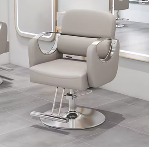 Nouveau fauteuil de barbier noir et or, pivotant, usage commercial, siège en cuir synthétique, pour salon de beauté. - Product Image 6