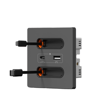 Câble de charge rétractable universel USB Type-C 20W pour panneau mural en verre PC, charge rapide