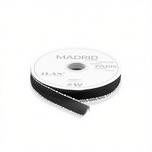 ILAN Nastro Decorativo 2.5Cm 46M Madrid Parigi Londra Tokyo Nero Bianco per Artigianato e Cucito - Product Image 1