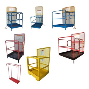 Plataformas de Trabajo para Montacargas con Respaldo Alto, Nueva Jaula de Seguridad Elevada para Montacargas Industriales, Canasta Elevadora Aérea - Product Image 6