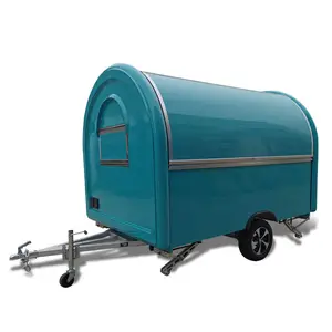 Germany outdoor traction food trailer with CE factory price ice cream pizza waffle crepe popcorn food truck The 3d drawings