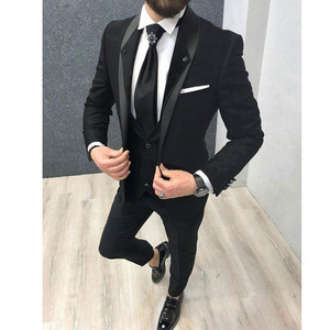 <span class=keywords><strong>Traje</strong></span> de negocios de <span class=keywords><strong>tres</strong></span> <span class=keywords><strong>piezas</strong></span> para hombre <span class=keywords><strong>azul</strong></span> <span class=keywords><strong>marino</strong></span>, <span class=keywords><strong>traje</strong></span> de negocios de talla grande, transpirable, con parte delantera plana - Product Image 2