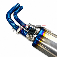Système d'échappement Catback en titane bleu brûlé pour Audi RS Q8 4.0T V8 avec système d'échappement Valvetronic et télécommande