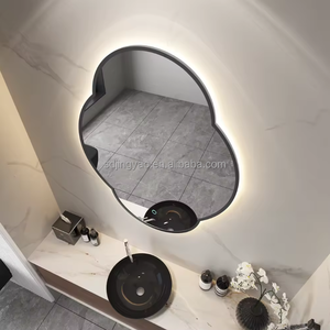 "Đám mây ánh sáng" Nhôm dẫn gương | 3 tông màu chiếu sáng + Khung hàng không vũ trụ | Vanity & Gương phòng tắm - Product Image 4