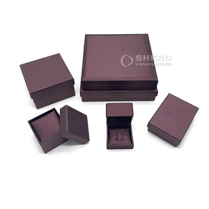 SHERO Purple Square Jewelry Box With Velvet Insert Lid Closure Elegant Packaging For <b>Rings</b> Necklaces - Product Image 1