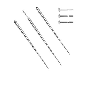 Al por mayor: Aguja de guía roscada de titanio ASTM F136, desechable, para inserción de conos de piercing, herramienta auxiliar para perforaciones corporales, agujas para piercing - Product Image 4