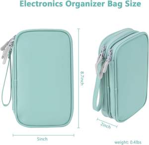 Échantillon gratuit : Pochette de rangement pour accessoires électroniques, conçue pour adaptateur secteur/chargeur/câbles/souris, idéale pour les voyages - Product Image 3