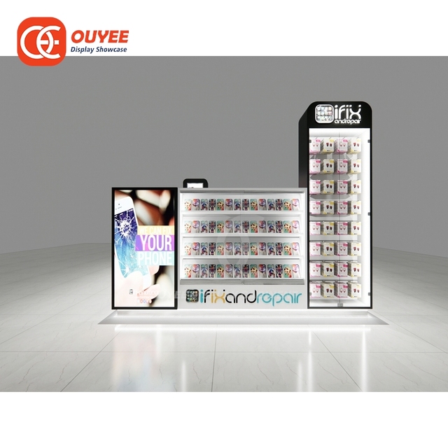 Display Supplier Display Cabinet Store Design Solution Illuminated Eco Material Mobile Shop Showcase