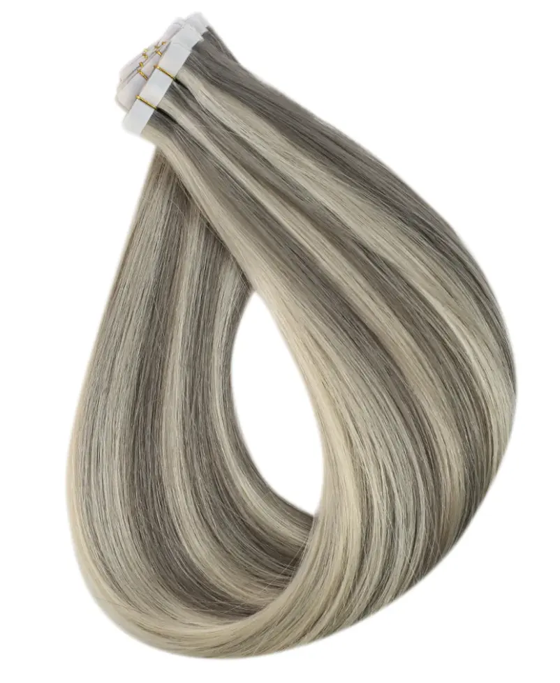 Better Quality tape in hair extensions 100human hair tape in hair extensions for women