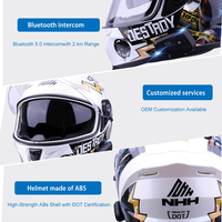 Casque de moto intégral de course universel de haute qualité, certifié DOT, en ABS, pour motards, toutes saisons