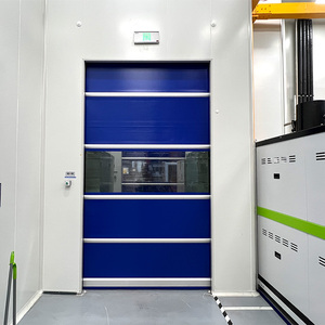 Porte à enroulement rapide en PVC avec capteur radar - Porte industrielle à grande vitesse pour salle blanche et entrepôt frigorifique - Product Image 3