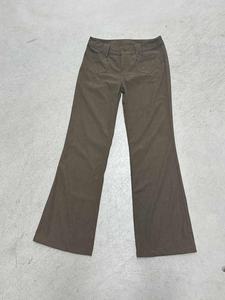 Pantalones de Pana Acampanados Y2K para Mujer al por Mayor, Transpirables, 100% Poliéster, Vintage, Otoño, Cintura Baja, Frente Plano, Bolsillos Cargo, Ajustados - Product Image 2