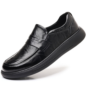 Baskets décontractées pour hommes printemps-été en cuir respirant avec doublure en PU et semelle intérieure en mesh, à lacets, style marche - Product Image 4