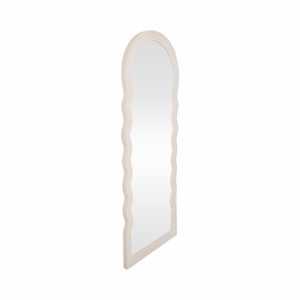 Miroir mural arqué moderne avec cadre ondulé, miroir de vanité pleine longueur pour chambre à coucher, maison, dortoir, bureau, salle de bain, décoration - Product Image 2