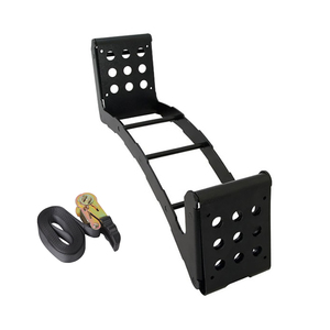 Soporte de Acero para Llanta de Repuesto Wildfront, para Portón Trasero Todoterreno, con Cuerda de Amarre y Escalón para <span class=keywords><strong>Defender</strong></span> 90 Wrangler Ford - Negro - Product Image 2