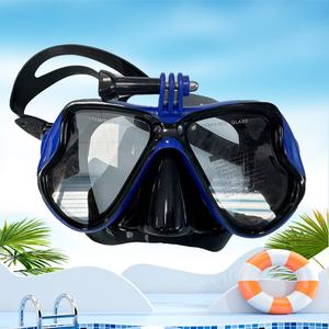 Máscara de Buceo de Silicona de Bajo Flujo y a Prueba de Fugas, Lentes de Vidrio Templado (4.0mm), Vista Panorámica de 180°, Dos Ventanas que Protegen la Nariz - Product Image 5