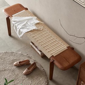 Banc de luxe nordique moderne avec certification CE européenne pour hôtels haut de gamme, appartements et villas familiales – Banc d'extrémité de <span class=keywords><strong>lit</strong></span> - Product Image 1