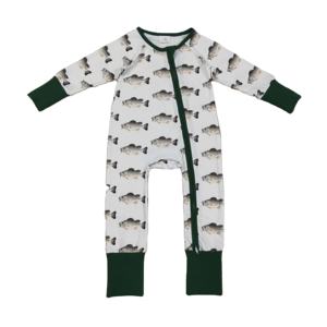 Ropa de Bebé RTS, 95% Algodón, 5% Elastano, Pijama Enterizo con Cierre Oculto, Ropa de Dormir para Recién Nacidos - Product Image 1