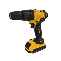 Perceuse-visseuse sans fil de luxe 21V au lithium 2.0AH avec batterie, lumière LED, qualité industrielle, couple maximal de 35N.M, OEM CE