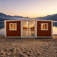 Villa conteneur mobile moderne extensible de 20 pieds, 5 chambres, préfabriquée, économique, taille personnalisable, maison amovible, en vente au Kenya
