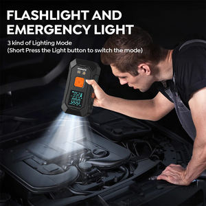 New 12V Multi-Function Portable Emergency OEM <strong>Car</strong> Jump Starter with Air Pump Power Bank and Booster <strong>Cable</strong> LED Factory Direct - Product Image 5