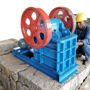 Trituradora de roca pequeña PE150*250 de la serie PE para minería de oro, trituradora de mandíbulas portátil de manivela para muestras de roca dura - Product Image 6