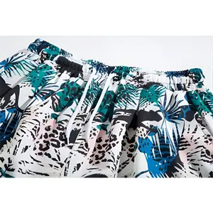 קיץ גברים מכנסיים קצרים חוף מגניב מהיר יבש מודפס תלת מימד מזדמנים הוואי באגי מכנסיים גברים עם כיס