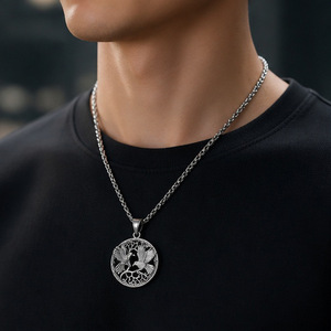 Yunnique – collier avec pendentif oiseau en acier inoxydable, unisexe, design animal géométrique, style rétro Punk, bijoux à la mode - Product Image 2