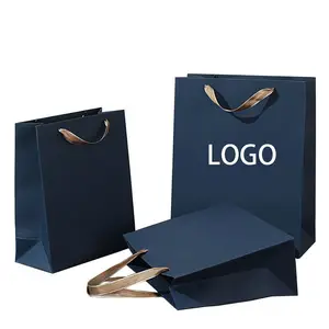 Custom Logo Printed Luxury Jewelry Packaging Bag Premium Paper Bag For Jewelry Gift Packaging